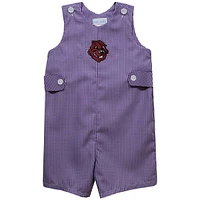 Infant Vive La Fete Purple City College of New York Beavers Gingham Jon Romper
