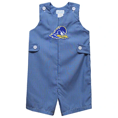 Infant Vive La Fete Royal Delaware Fightin' Blue Hens Gingham Jon Romper