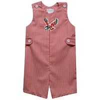 Infant Vive La Fete Red Eastern Washington Eagles Gingham Jon Romper