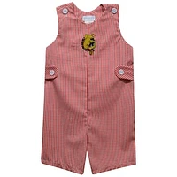 Infant Vive La Fete Crimson Ferris State Bulldogs Gingham Jon Romper