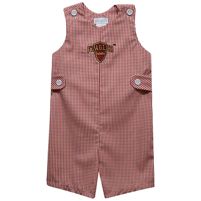 Infant Vive La Fete Crimson Flagler Saints Gingham Jon Romper