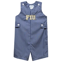 Infant Vive La Fete Navy FIU Panthers Gingham Jon Romper