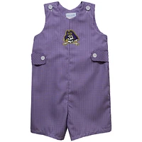 Infant Vive La Fete Purple ECU Pirates Gingham Jon Romper