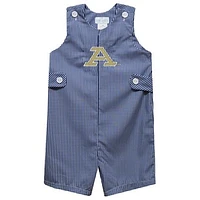 Infant Vive La Fete Navy Akron Zips Gingham Jon Romper