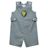 Infant Vive La Fete Green Southeastern Louisiana Lions Gingham Jon Romper