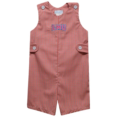 Infant Vive La Fete Crimson Loyola Marymount Lions Gingham Jon Romper