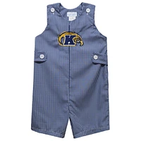 Infant Vive La Fete Navy Kent State Golden Flashes Gingham Jon Romper