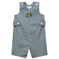 Infant Vive La Fete Green Northern Michigan Wildcats Gingham Jon Romper