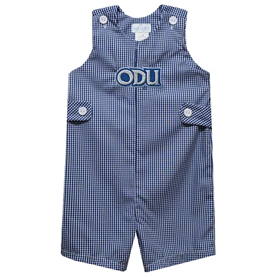 Infant Vive La Fete Blue Old Dominion Monarchs Gingham Jon Romper