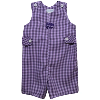 Infant Vive La Fete Purple Kansas State Wildcats Gingham Jon Romper