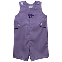 Infant Vive La Fete Purple Kansas State Wildcats Gingham Jon Romper