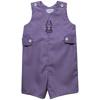 Infant Vive La Fete Purple UAlbany Great Danes Gingham Jon Romper