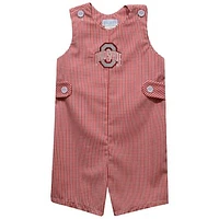 Infant Vive La Fete Scarlet Ohio State Buckeyes Gingham Jon Romper