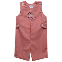 Infant Vive La Fete Scarlet Ohio State Buckeyes Gingham Jon Romper