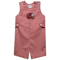 Infant Vive La Fete Red Jacksonville State Gamecocks Gingham Jon Romper