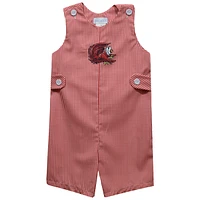 Infant Vive La Fete Red Jacksonville State Gamecocks Gingham Jon Romper