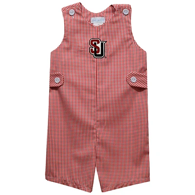 Infant Vive La Fete Red Seattle Redhawks Gingham Jon Romper