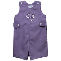 Infant Vive La Fete Purple Stephen F Austin Lumberjacks Gingham Jon Romper
