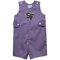 Infant Vive La Fete Purple San Francisco State Gators Gingham Jon Romper