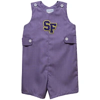 Infant Vive La Fete Purple San Francisco State Gators Gingham Jon Romper