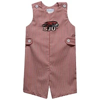 Infant Vive La Fete Crimson Saint Joseph's Hawks Gingham Jon Romper