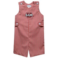 Infant Vive La Fete Red Samford Bulldogs Gingham Jon Romper