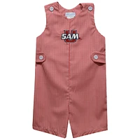 Infant Vive La Fete Red Samford Bulldogs Gingham Jon Romper
