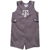 Infant Vive La Fete Maroon Texas A&M Aggies Gingham Jon Romper