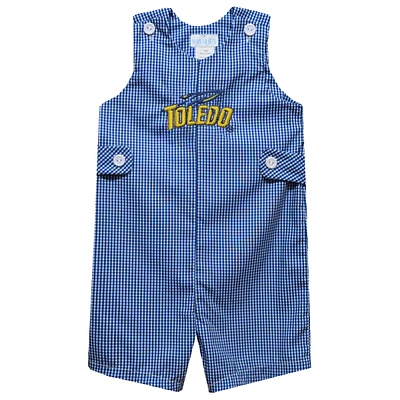 Infant Vive La Fete Blue Toledo Rockets Gingham Jon Romper