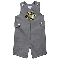 Infant Vive La Fete Black Wichita State Shockers Gingham Jon Romper