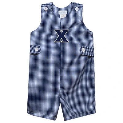 Infant Vive La Fete Navy Xavier Musketeers Gingham Jon Romper