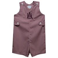 Toddler Vive La Fete Maroon Alabama A&M Bulldogs Gingham Jon Romper