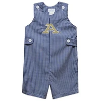 Toddler Vive La Fete Navy Akron Zips Gingham Jon Romper
