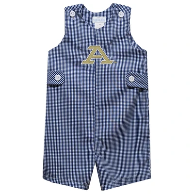 Toddler Vive La Fete Navy Akron Zips Gingham Jon Romper