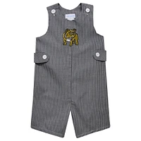 Toddler Vive La Fete Black Bryant Bulldogs Gingham Jon Jon Romper