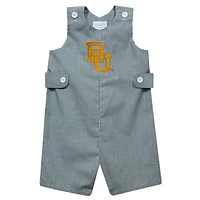 Toddler Vive La Fete Green Baylor Bears Gingham Jon Romper