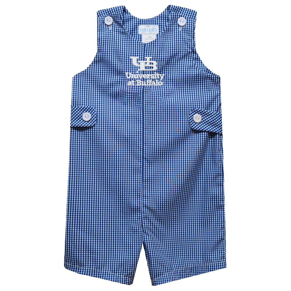 Toddler Vive La Fete Royal Buffalo Bulls Gingham Jon Romper