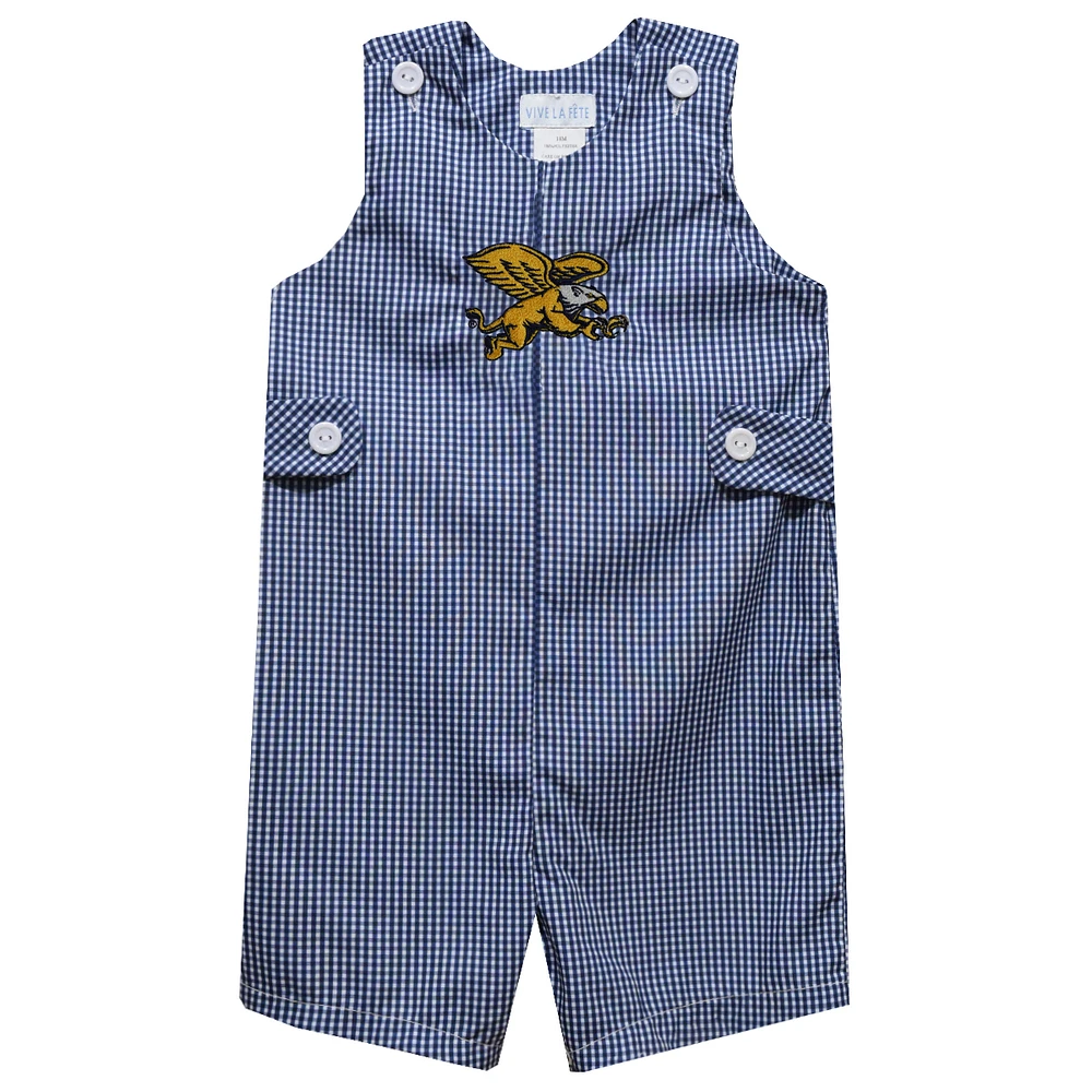 Toddler Vive La Fete Blue Canisius College Golden Griffins Gingham Jon Romper