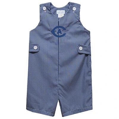Toddler Vive La Fete Navy UC Davis Aggies Gingham Jon Romper