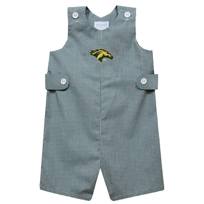Toddler Vive La Fete Green Cal Poly Pomona Broncos Gingham Jon Romper
