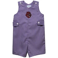 Toddler Vive La Fete Purple City College of New York Beavers Gingham Jon Romper