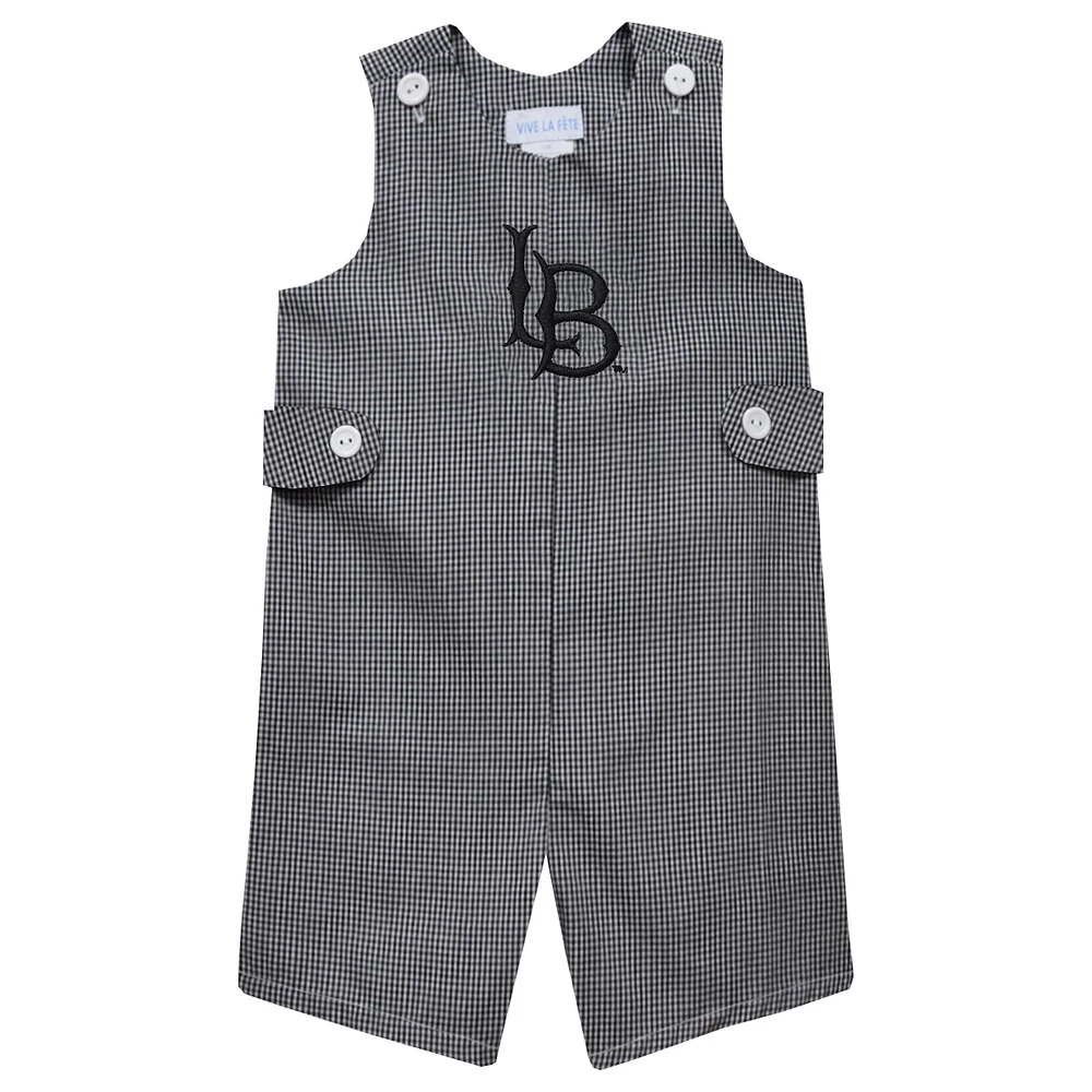 Toddler Vive La Fete Black Cal State Long Beach The Beach Gingham Jon Jon Romper