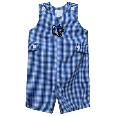 Toddler Vive La Fete Blue Cal State San Marcos Cougars Gingham Jon Romper