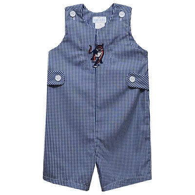 Toddler Vive La Fete Blue Columbus State Cougars Gingham Jon Romper