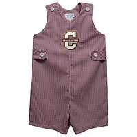 Toddler Vive La Fete Maroon Charleston Cougars Gingham Jon Romper