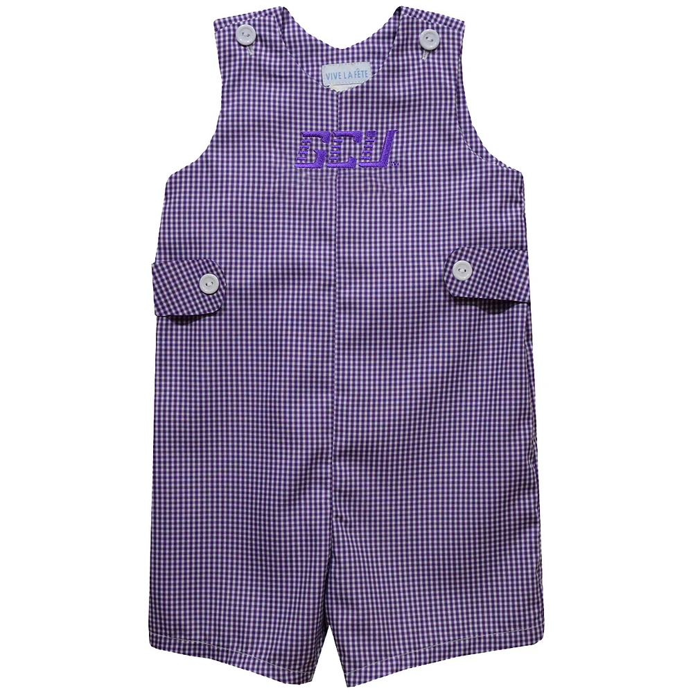 Toddler Vive La Fete Purple Grand Canyon Antelopes Gingham Jon Romper