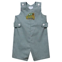 Toddler Vive La Fete Green George Mason Patriots Gingham Jon Romper