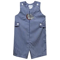 Toddler Vive La Fete Navy Gonzaga Bulldogs Gingham Jon Romper