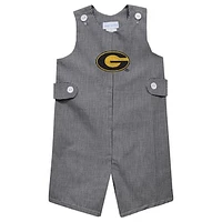 Toddler Vive La Fete Black Grambling Tigers Gingham Jon Jon Romper