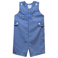 Toddler Vive La Fete Royal MTSU Blue Raiders Gingham Jon Romper